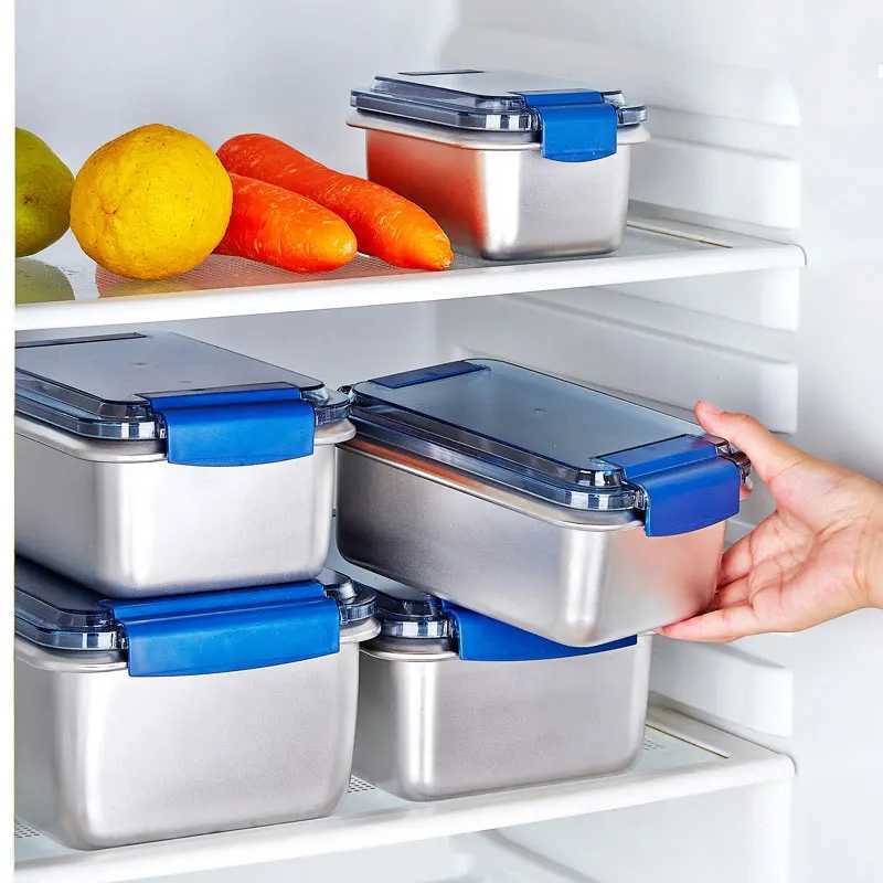 Bento-dozen 316 roestvrijstalen lunchbox 600 ml-2800 ml voedselkwaliteit draagbare oven inductiekoker verzegeld lekbestendig Q240427