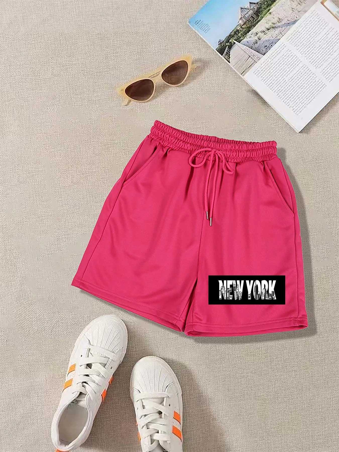 Short féminin Summer Shorts Simple Fashion Stretch Stretch Casual Shorts femme Sexy Sexy Short Color Sport Pantal