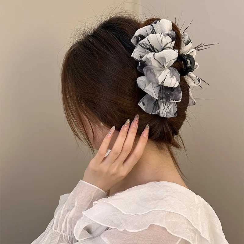 Hair Clips Barrettes Womens hair clip accessories pins claw bows crabs retro fashion catch trends lead new entry of adult K-pop in South Korea