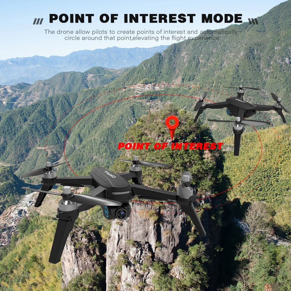 ZK20 Hot Sale JJRC JJPRO X5 GPS Drone With Camera 5G WiFi FPV 1080P Camera RC Quadcopter Altitude Mode RC Helicopter