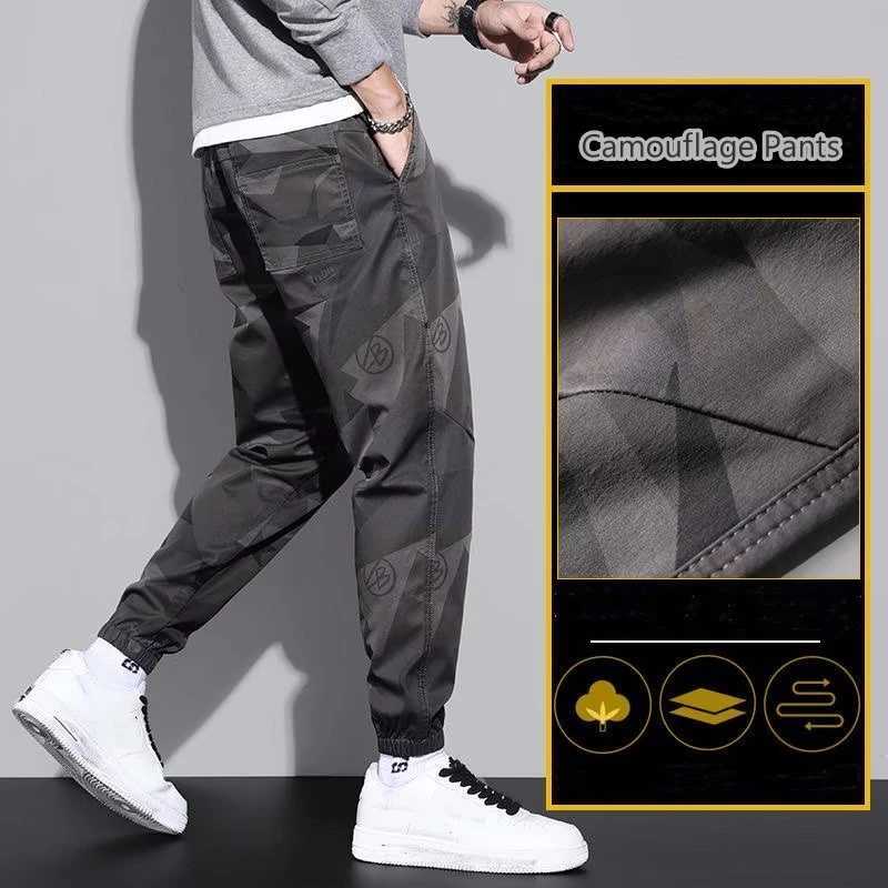 Pantalon masculin camouflage masculin pantalon de travail de travail de travail élastique pantalon pantalon de sport