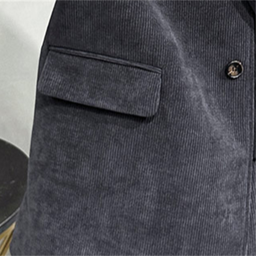 Designer Men's Suit Luxury Western Casual Wear Corduroy Blazer Slim Fit Striped Suit Asia Size M-3XL