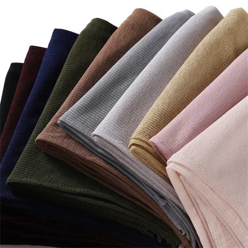 Scialcini semplici morbidi traspiranti mobili Ramadan Hijab Wrap FOULARD ELASTICI SJAAL SNOOD SNAMICA MUSLIM TURBAN BASSA