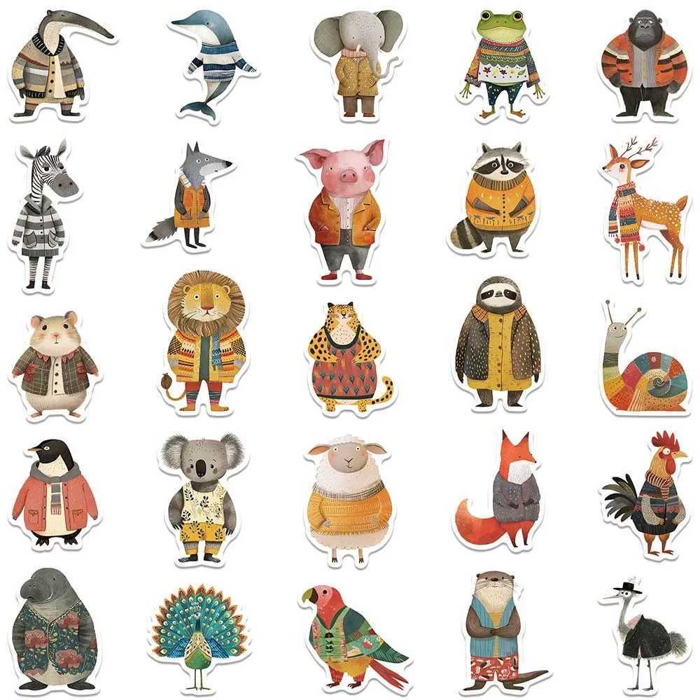 6UC0 TATOUT TRANSFER 10 / Mignon Fairy Fairy Tale Animal Habilled Illustration Stickers Decals Diy Notebook Téléle Télogue Suise à bagages Autocollant Car Autocollant 240427