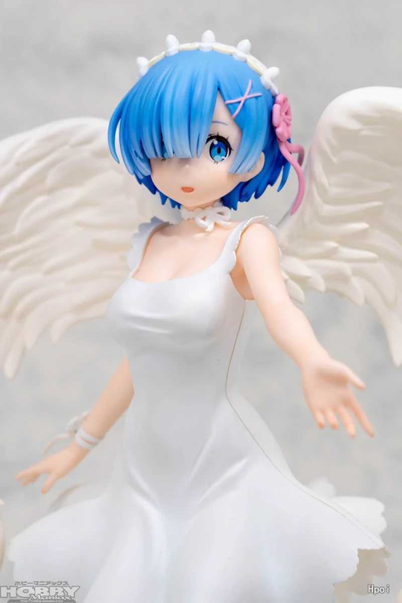 Anime manga rem ram a noll start liv i en annan värld sexig djävul angel action karaktärsserie modell doll toysl2404