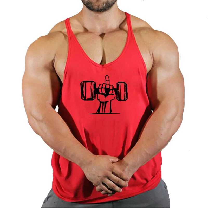 Herren Tanktops Fitness Fitness Fashion Sportswear Marke Herren Tanktop ärmellose trägerloser Hemd engantriebsanzug ein Stück Fitness -Tanktopl2404