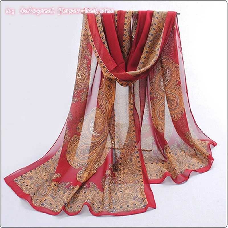 Shawls Chiffon Scarves Women Summer Multiple Styles Scarf Thin Shawls And Wraps Foulard Hijab Stoles d240426