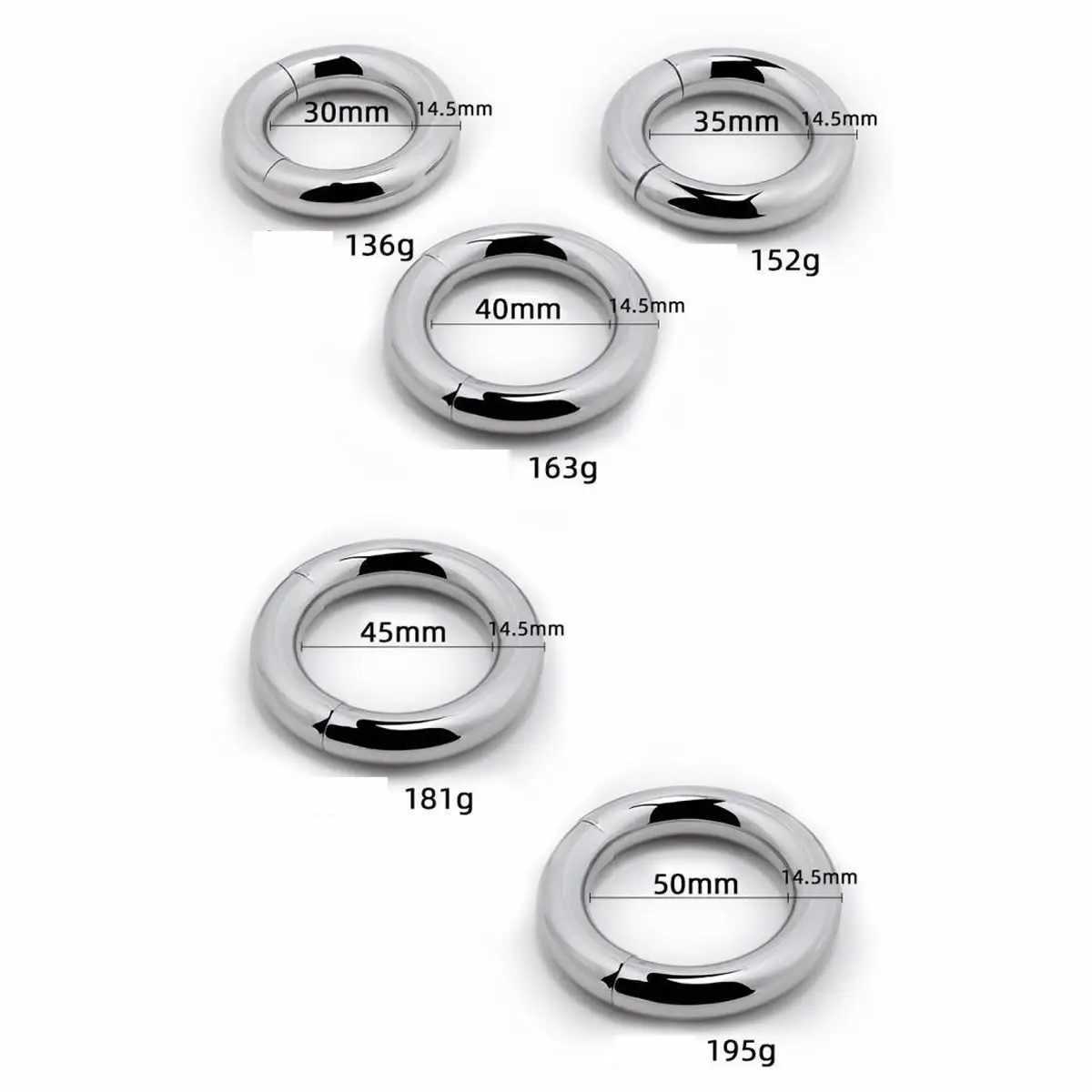 Nxy Cockrings Metal Magnet Cock Ring Clamp Male Chastity Device Stainless Steel Cockring Dick Scrotum Bondotage Strendage Adult Sex Toys for Men 240427