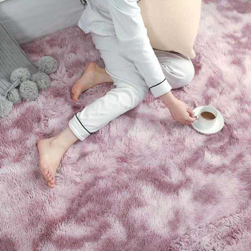 Dywany puszyste dywaniki antypośrednie kudłaty obszar dywaniczny dywan dywan dywan podłogowy mata do domu sypialnia domowa