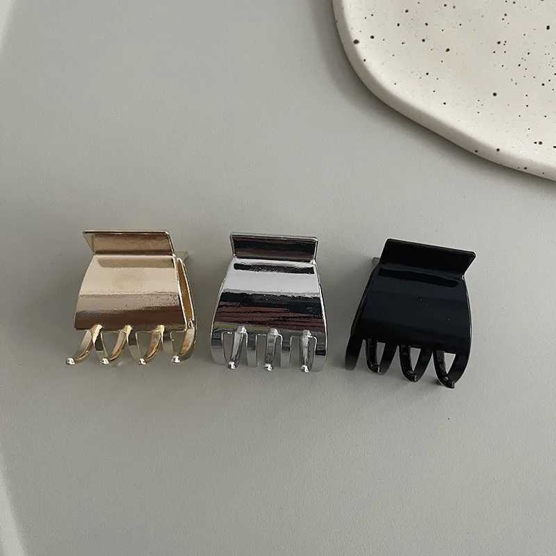 Hair Clips Barrettes New black small metal claw clip suitable for girls heads mini hair bucket crab fashionable