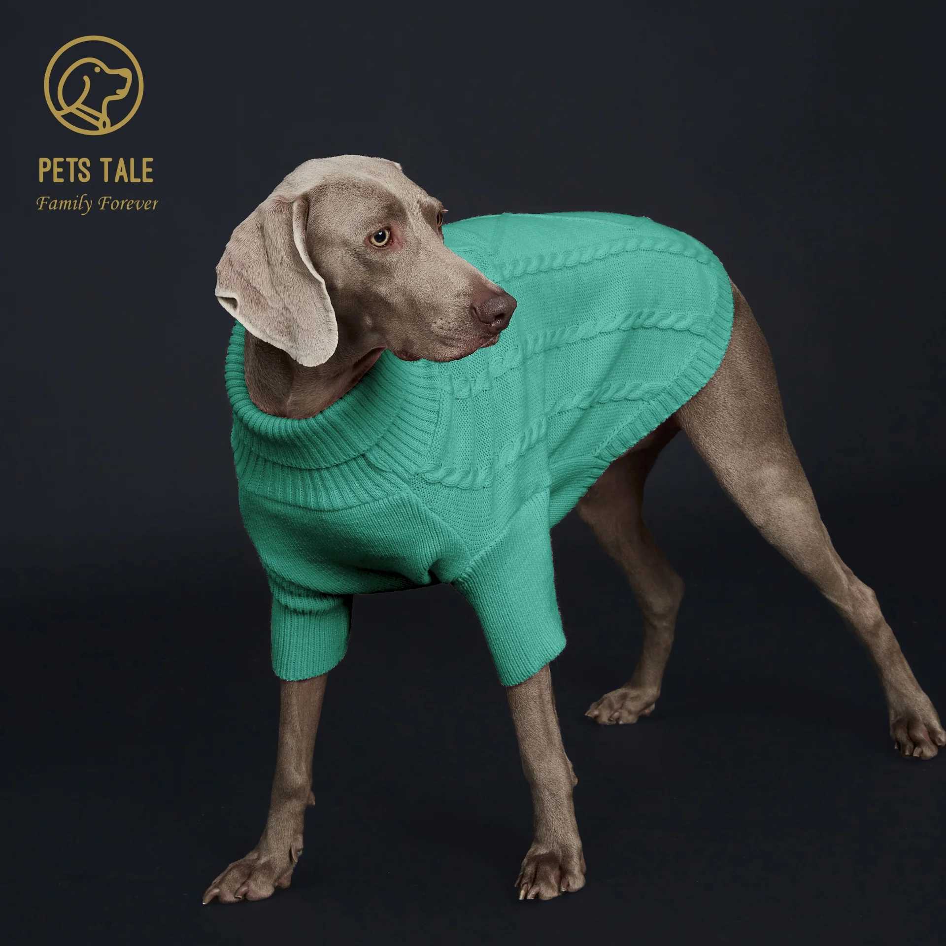 Ropa de perros Spring Summer 12 Gague Séter con mangas de cable y detalle de orificio de anillo D para perros pequeños y grandes D240426