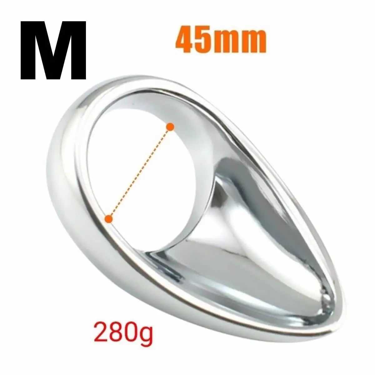 NXY Cockrings Metal Tears Anello di cazzo Lingua a forma di Penis Dildo Gage Ball Sex Toys for Men Product Tearcrop BDSM Acciaio inossidabile 240427