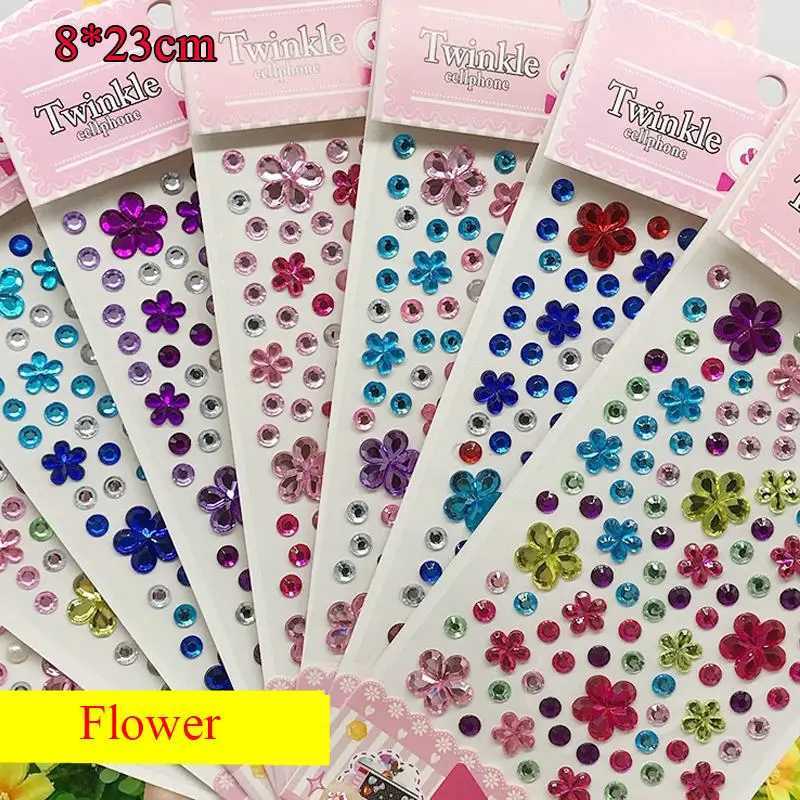 Tatueringsöverföring 3D Färgglada ansiktsjuvelar Eyeshadow Stickers Självhäftande ansikts kropp Ögonbryn Kristall Diamond Nail Stickers Diamond Decoration 240426