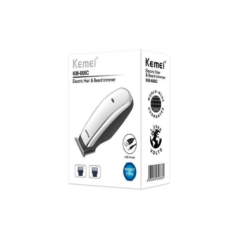 Haar Trimmer Kemei KM-666C Mini Scissor Professionele baard Oplaadbare elektrische Q240427