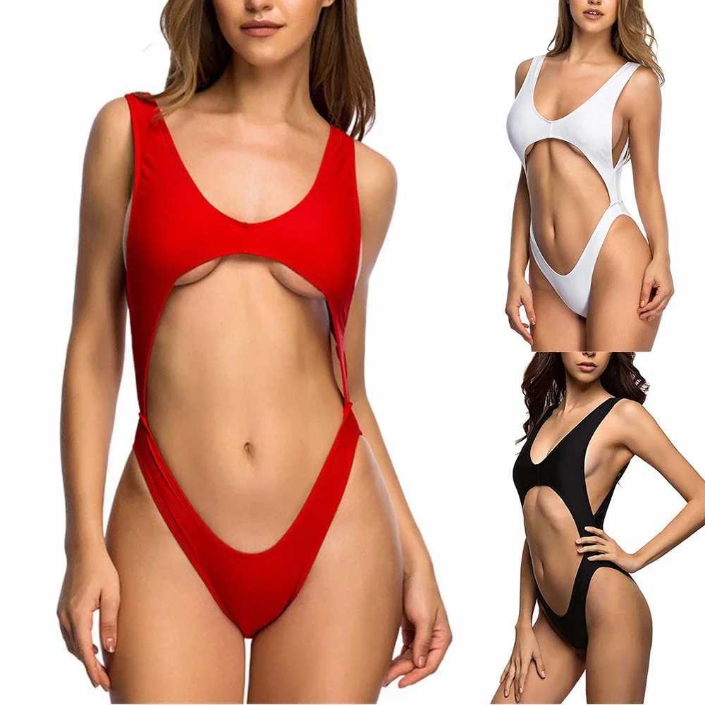 Swimwear féminin Summer Sexy Femmes Personnalisés Swimsuit Crich sans dossier Body Body Body High Cut Bikini Erotic Ultra Mailwear mince