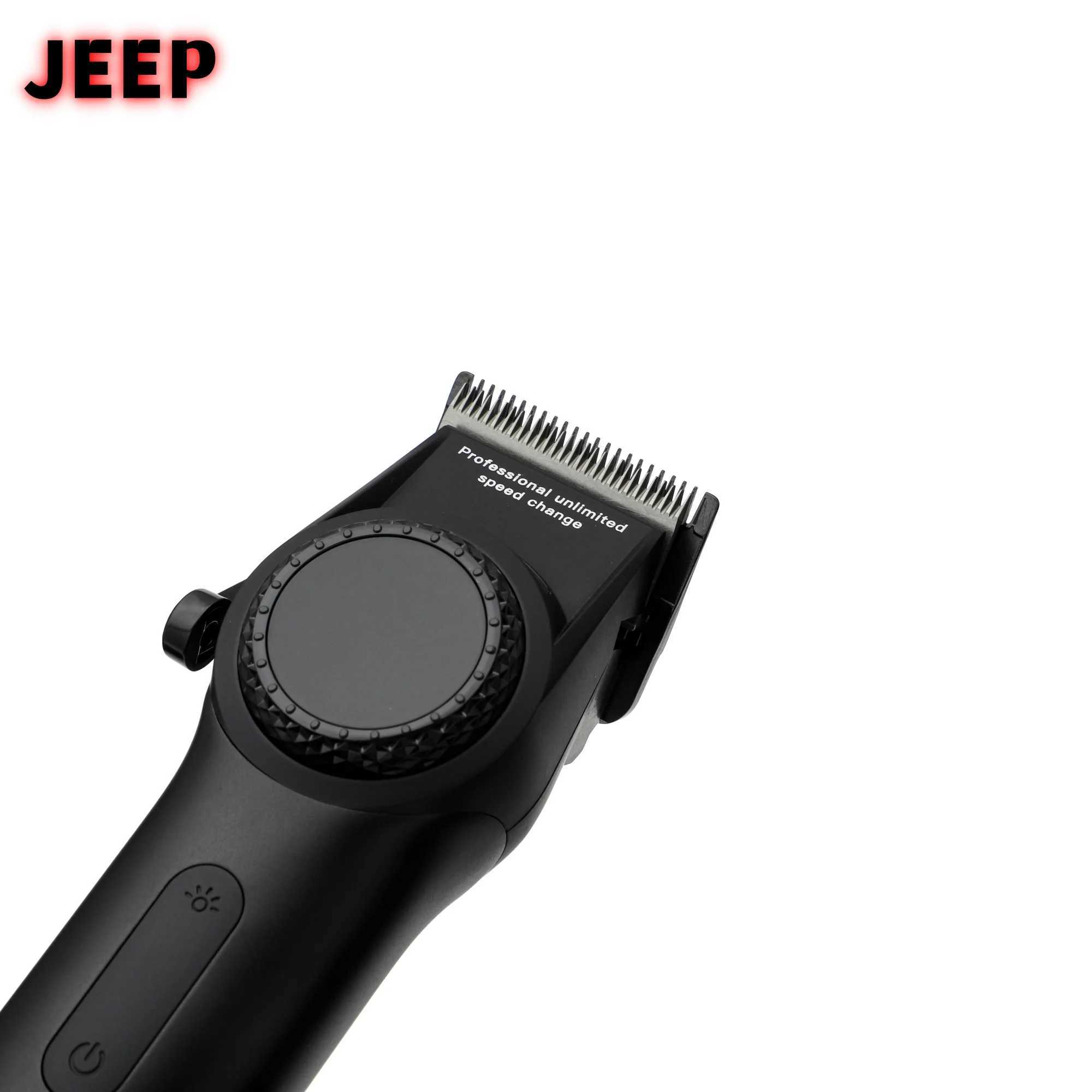 Cabelos jipe jeep 9000 rpm clipe de cabelo profissional 8000 barba trimmer dlc diamante revestido com revestimento de lâmina original q240427