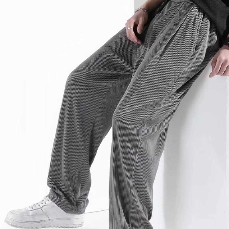 Pantalon pour hommes pantalons droits d'été pour hommes en vrac pantalon de soie de glace élastique