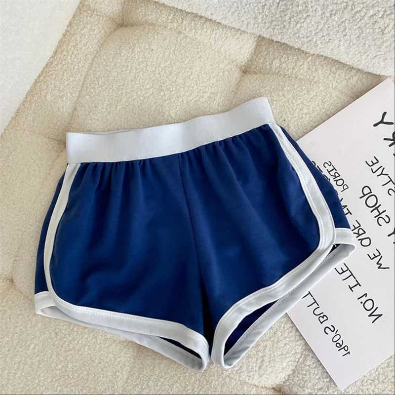 Cortos de verano pantalones cortos de verano para mujeres chic deportivo acogedor acogedor salida caliente adolescente altura pantalón de piscina delgada y2k colegialas d240426