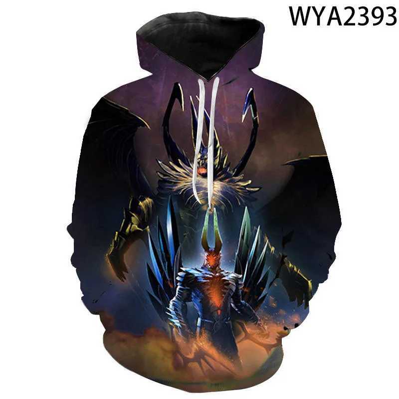 Hoodies Sweatshirts 2021 Nytt spel Dota 2 Mens Leisure Hoodie 3D Printing Fashion Sports Shirt Pullover Boys and Girls Childrens Street Clothing Coat 240425