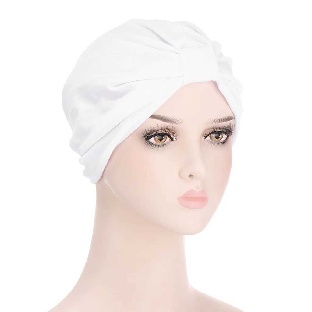 Bandanas Durag Fashion Head Scarfarf Turban Indian Head Scarfar African Head Scarfar Women Head Scarf Chemical Cancer Rak Scars Maska 240426