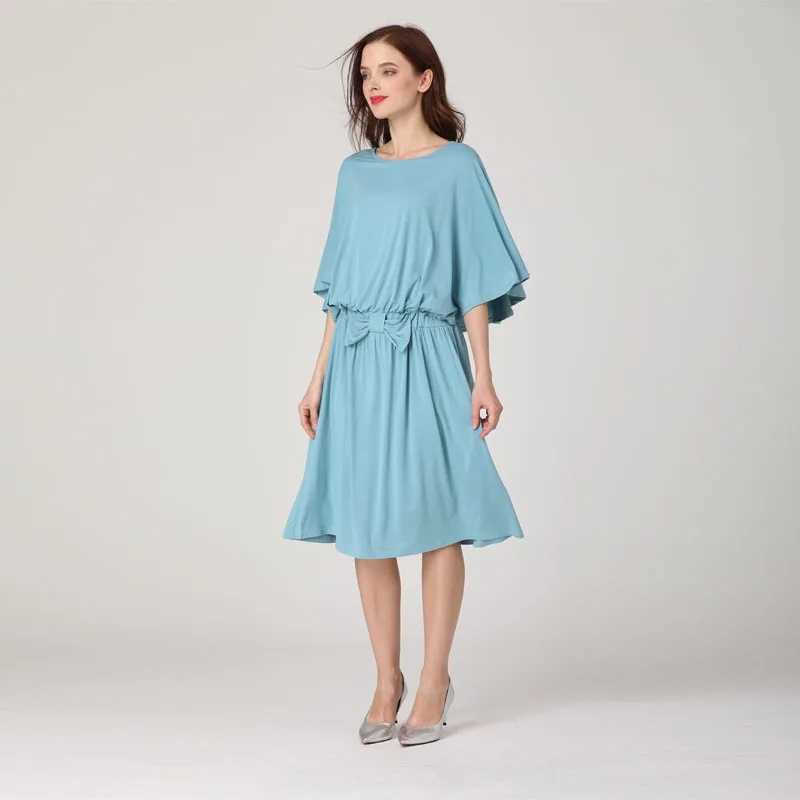 Maternity Dresses Emotion Moms Pregnant Womens Dress Invisible Breastfeeding Clothing Loose Hat Soft Elastic Elegant Care Q240427