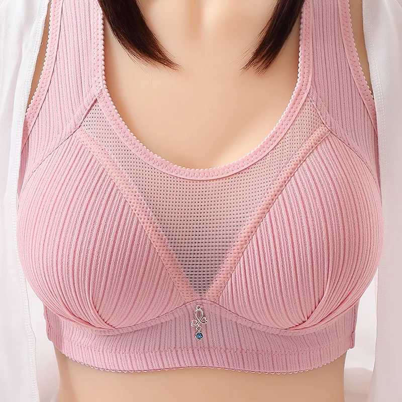 Maternity Intimates Ladies New Large Size Thin Cup Underwear Women Non-steel Rings Brassiere Women Gathered Bustier Brassieres Women Adjustable Bras d240426