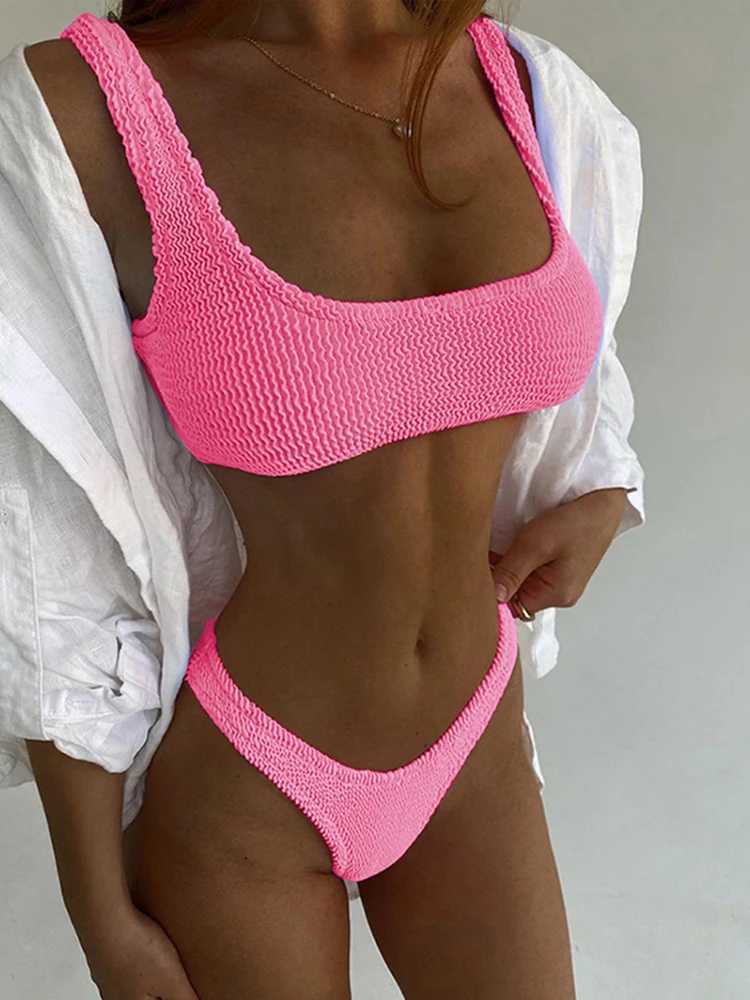 Damen Badebekleidung sexy Bikini 2023 Badeanzug Frauen Bikin -up Bikini Set Tanga Brasilian Badeanzug