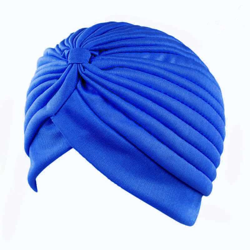 Bandanas Durag Twisted Urban Bandanas Damen Stirnbandhut Muslim Stirnband Indische Hut Damen Elastizität Chemie Hut Erwachsener Festband 240426