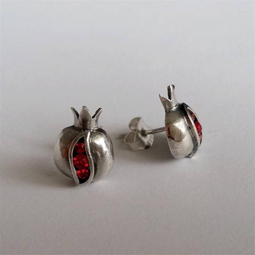 Boucles d'oreilles étouffées en pierre naturelle grenade dames doux style romantique exquis bijoux de fiançailles de mariage drop2951