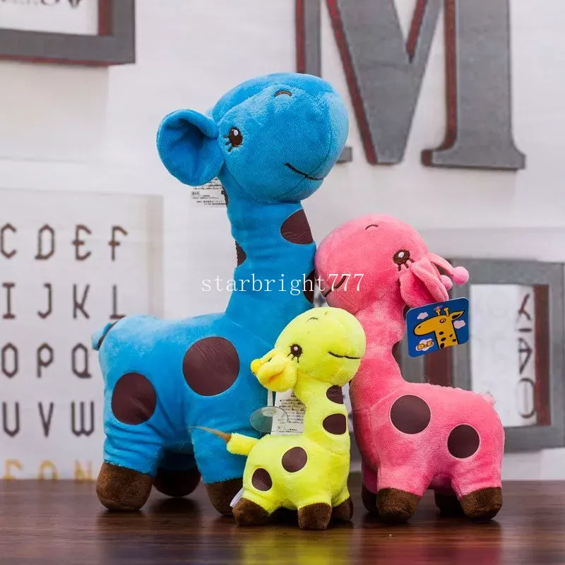 2024 Nieuwe 25 cm Plush Giraffe Doll Cute Spot Deer Doll Gift Creative Colored Deer Gift gratis gratis gratis verzending DHL Global Express Company