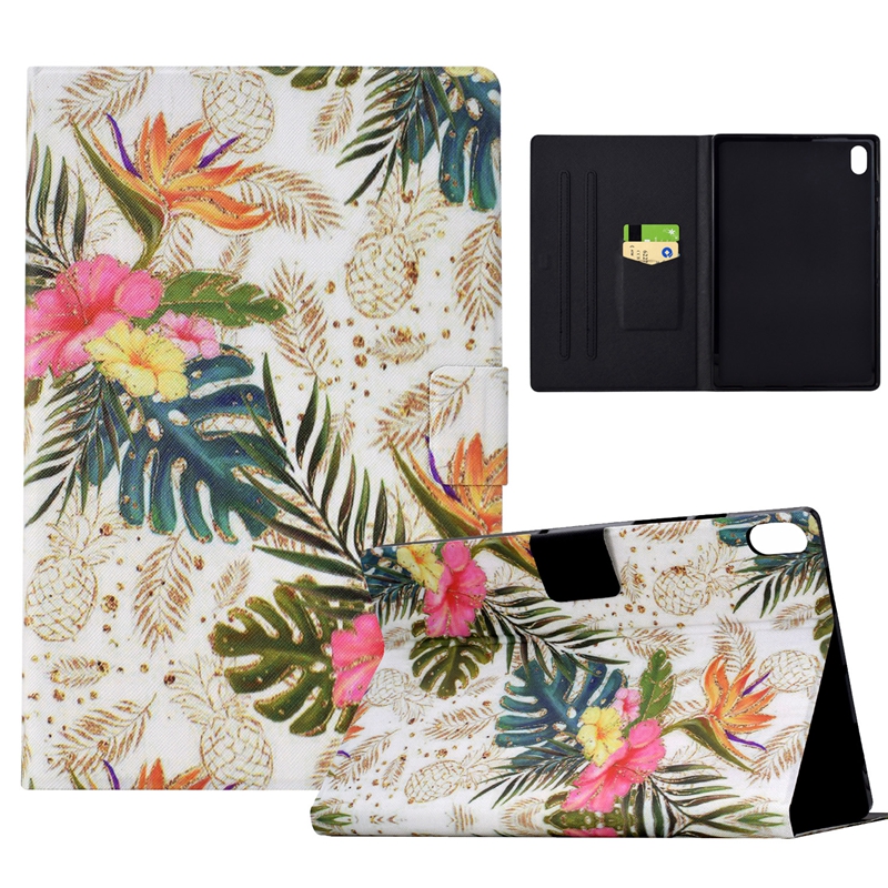 Imprimer des tablettes de tablette de portefeuille en cuir PU pour iPad mini 6 1 2 3 4 5 Tab Galaxy Samsung A9 2023 A7 Lite T220 T225 WOOF CAT Butterfly Flower Credit Credit Card Slot Sockder Pouche