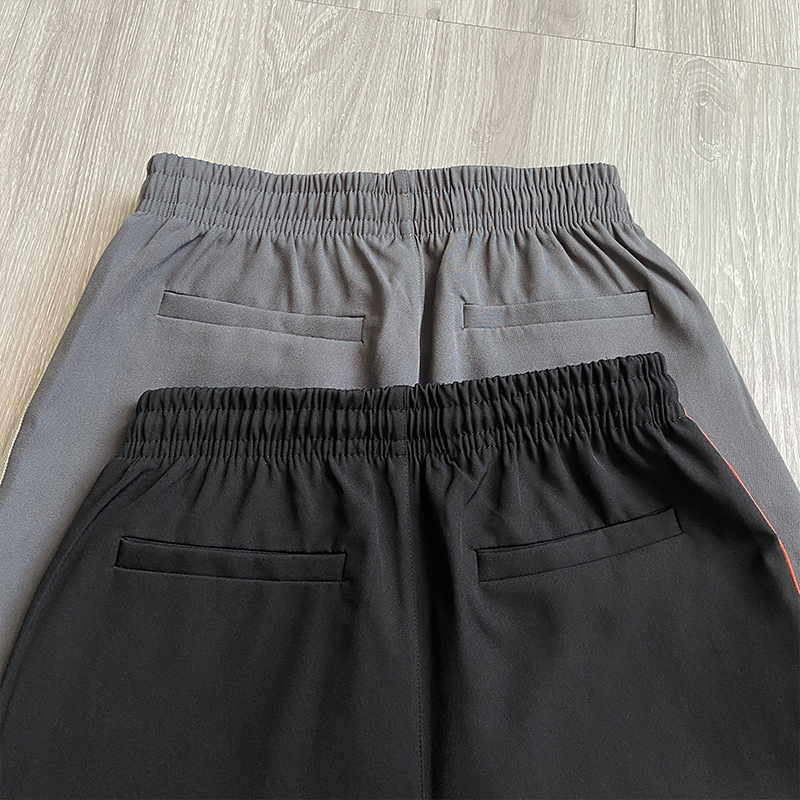 Pantalones de gris negro 2024ss Jogger Mujeres Mujeres de alta calidad Pantalones de ropa sueltas