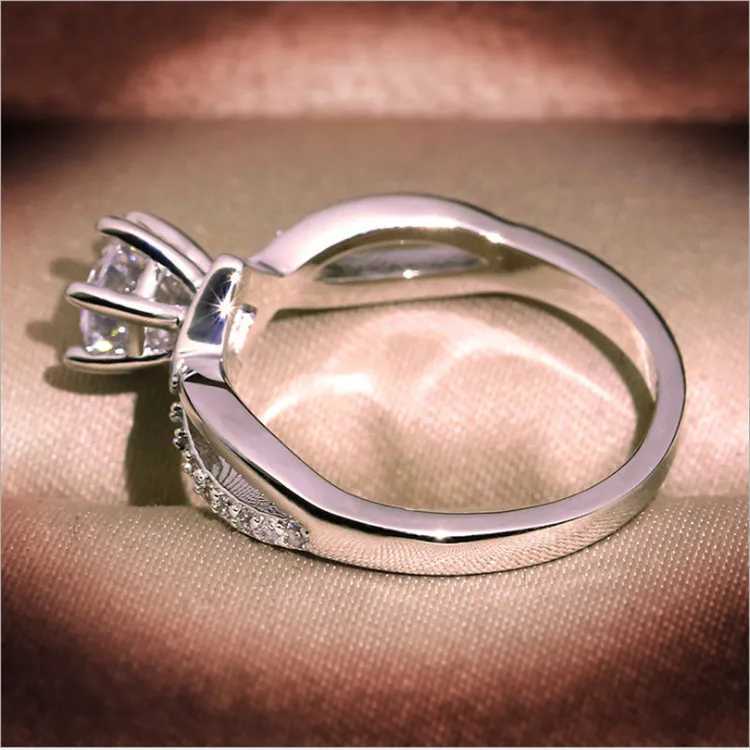 Wedding Rings 925 Sterling Silver Natural Sapphire Opal geboorten geboorten bruid prinses bruiloft verlovingsring maat 6 7 8 9 10