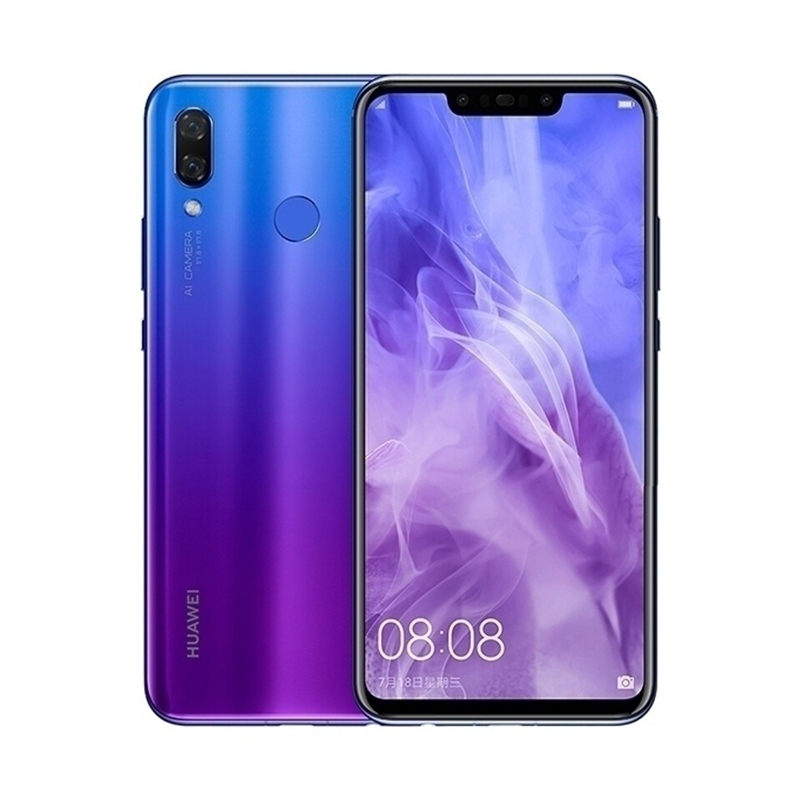 Huawei Nova3 4G Smartphone CPU, Écran Hisilicon Qilin 970 6,3 pouces, appareil photo 24MP, téléphone d'occasion Android 3750mAH