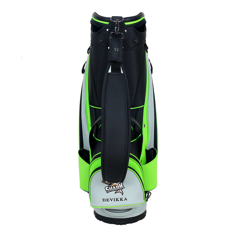 Jogador profissional verde e verde preto de grande polegada, com grande capacidade PU Golf Cart Bag