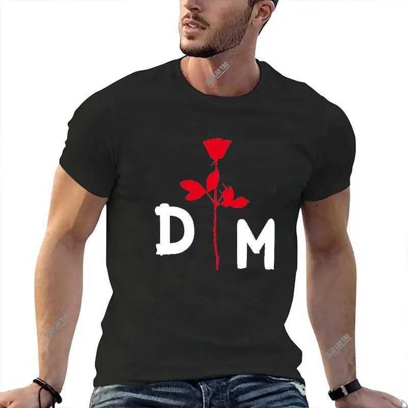 T-shirts masculins Nouveaux hommes Depeche Mode cool T-shirts mde tops profiter du silence Depeche Mode cool t Shirts Music Tops Funny Round Collar TS T240429
