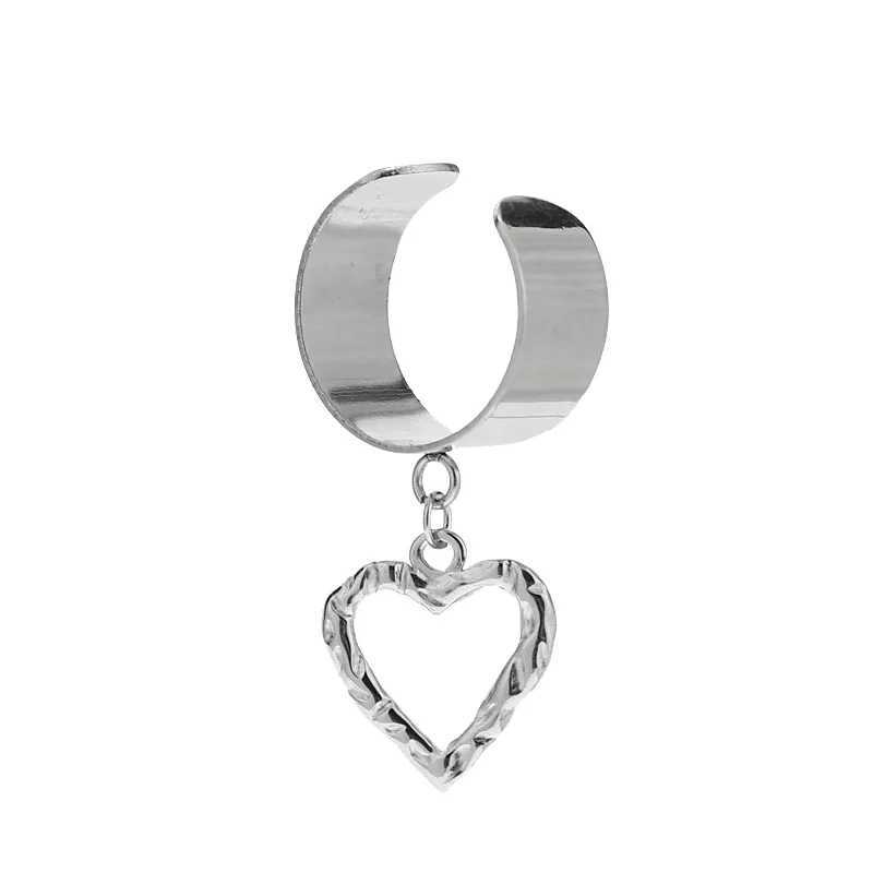 Anillos de boda acero inoxidable de 19 mm de 19 mm de ancho abierto anillo de círculo redondo encanto estrella lunar heart pendents conectores anillos hallazgos nuevos