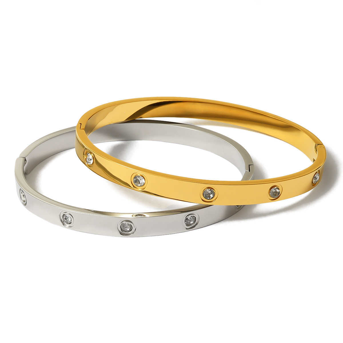 Uso diário de pulseira de alto brilho pulseira com ten pulseiras de diamante para luxo de alta moda com pulseiras originais de Carrtiraa