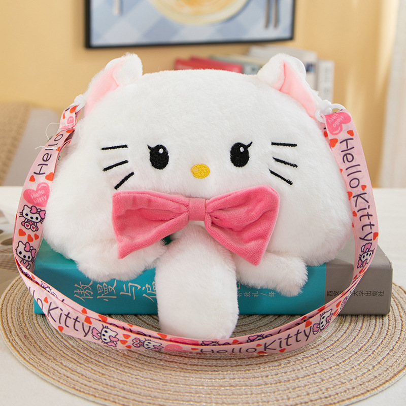 The new Kuromi portable plush bag three. Wholesale of Liou Doll Shoulder Bag Grab Machine Doll Exchange Gifts