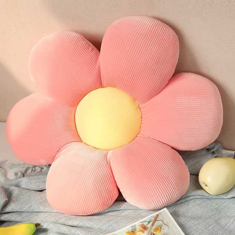 Cushion/Decorative Flower Plush Throw Soft Plant Sunflower Chair Cushion Birthday Gifts Living Bedroom Home Decorative s Sofa Cushions