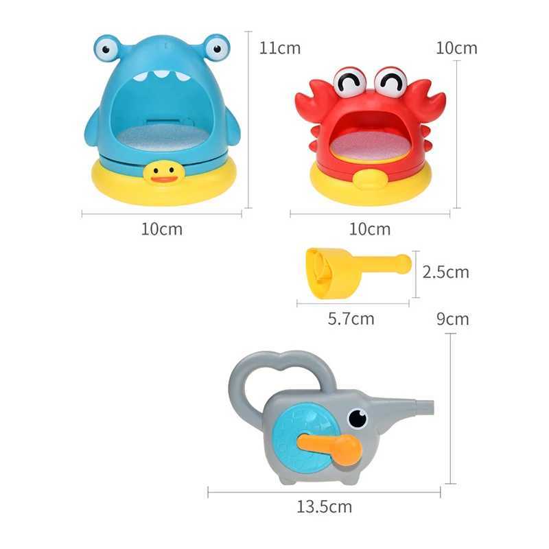 Baby Bath Toys Baby Bath Toys Bubble Machine Crabe Shark Kids Toy Bathtub Piscine Bubble Boule Maker Enfants Bathroom Games Water Play Toys