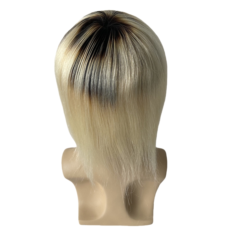 Europejskie dziewicze systemy włosów ludzkich Ombre Kolor T1B/613 8x10 Pełna koronkowa toupee dla białych mężczyzn