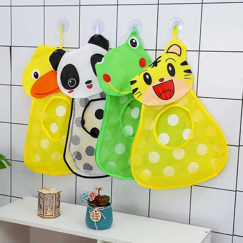 Baby Bath Toys Cute Duck Frog Mesh Net Toy Rangement Sac de rangement sac de salle de bain Baby Bathroom Mesh Sac pour les jouets de bain