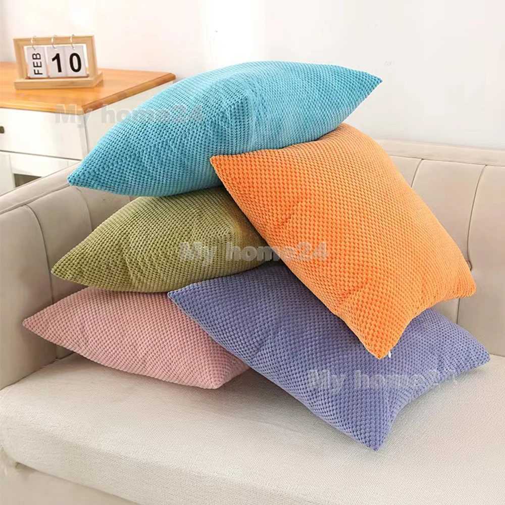 Cushion/decorativo velluto a velluto come kernel di mais Custodia 40/50/55/60/66 cm SUPERO SUPERSOFT CUSHION COPERCHI