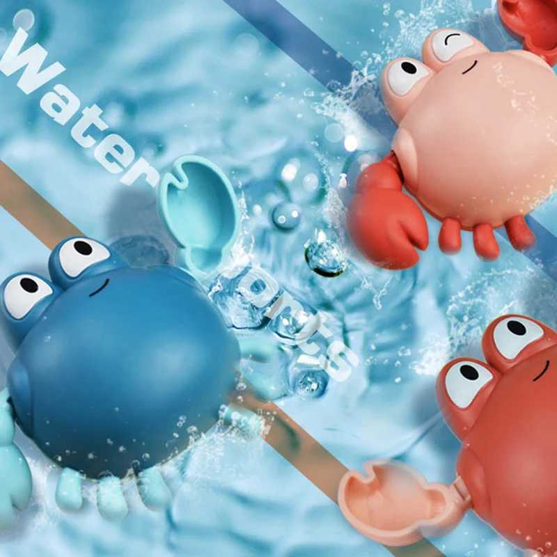 Toys de bain bébé jouets de bain mignon crabe baby shower baby wind up nager jouer jouet accessoires de piscine