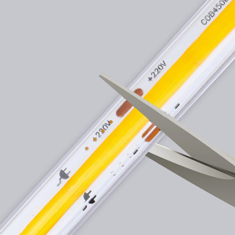 220V 110V COB LED -strip Light 360COB 288COB LED -band Hög ljusstyrka Vattentät remsa flexibel