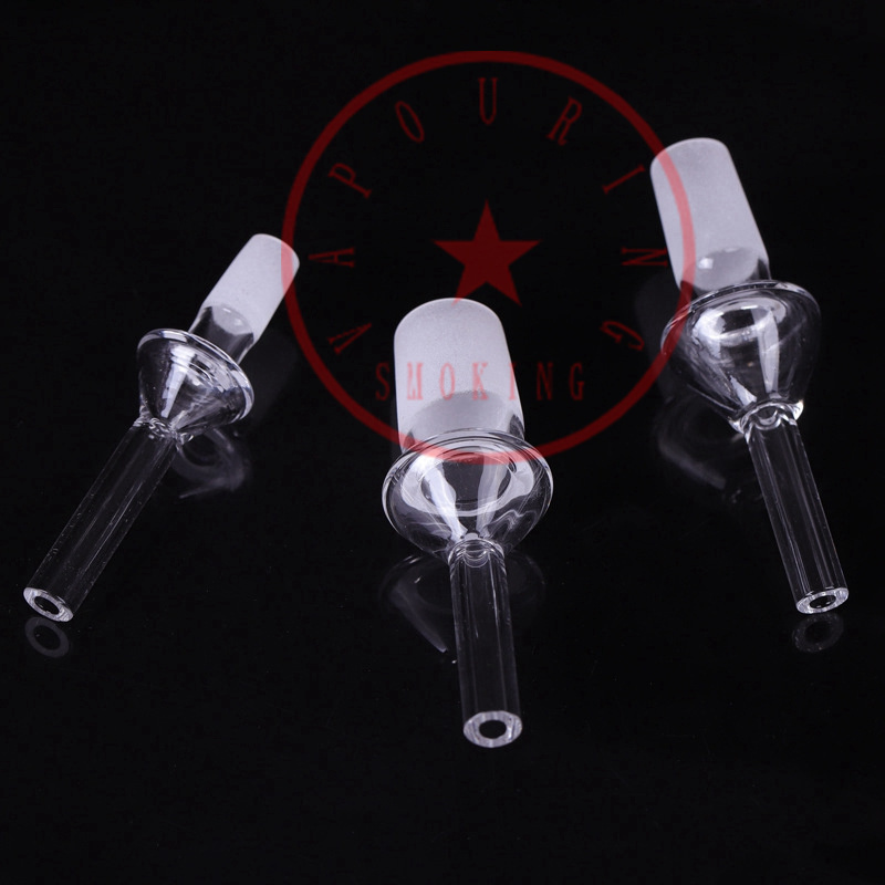 Pipes en verre de quartz transparent filtre diffuseur porte-cigarette pointes tamponnages portables 10 mm 14 mm 18 mm pipe à eau fumant des plates-formes à huile de paille