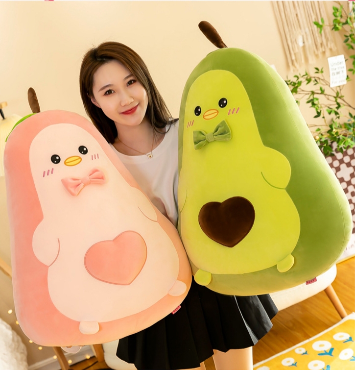 Cross border Chuangyi Avocado Pillow, Duck Doll, Valentine's Day Gift, Couple, Authentic Long Plush Toy, Foreign Trade