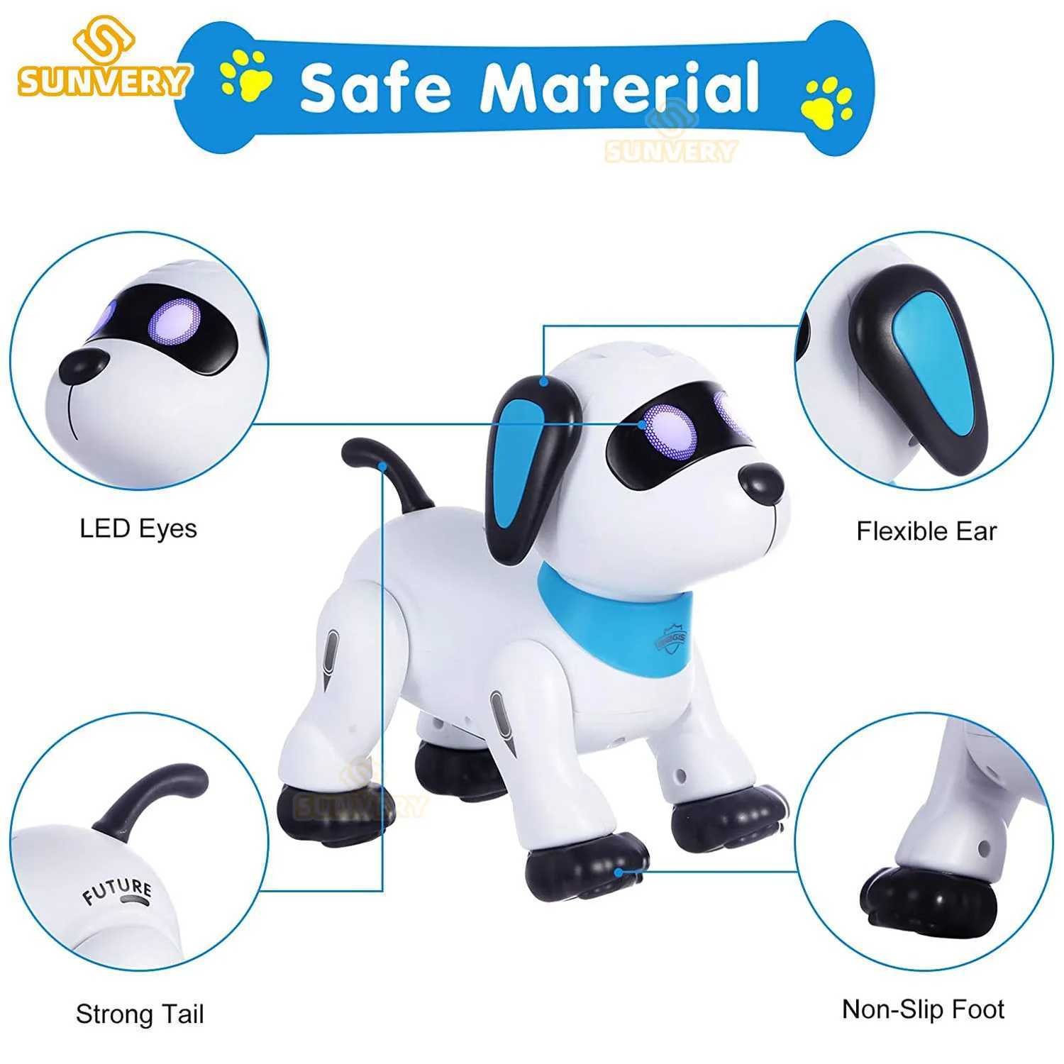 Animaux électriques / RC Télécommande robot chien jouet programmable interactive Smart Dancing Robots RC Dog Casculé avec Sound Electronic Pet Toys for Kids T240428