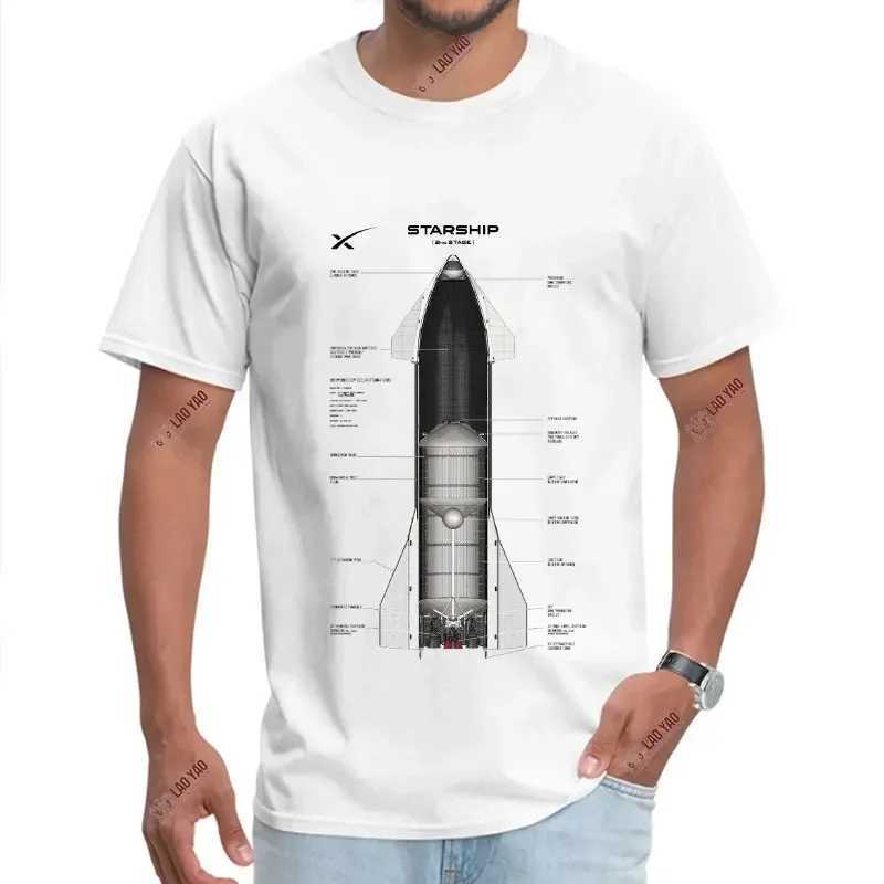 T-shirts masculins espace x Unisexe Tshirt en coton